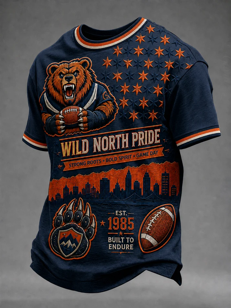Men'S Football Gameday Gift For Football Fans Short Sleeves T-Shirt