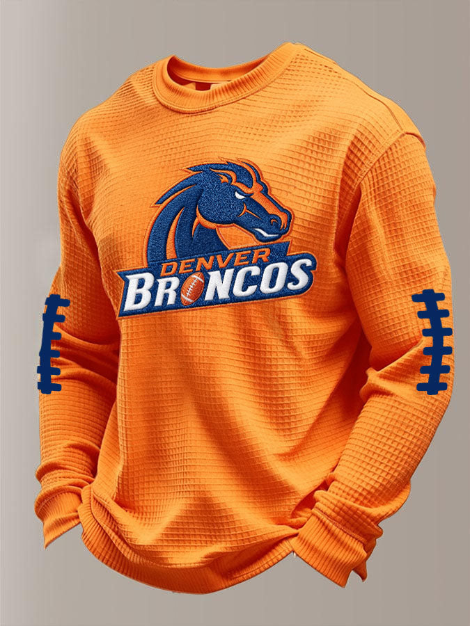 Men'S Football  Printed Waffle T-Shirt