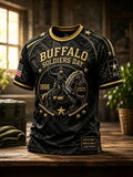 Buffalo Soldiers Day Black Gold Cavalry Commemorative T-Shirt