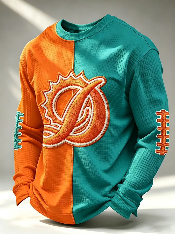 Men'S Retro Football Waffle T-Shirt
