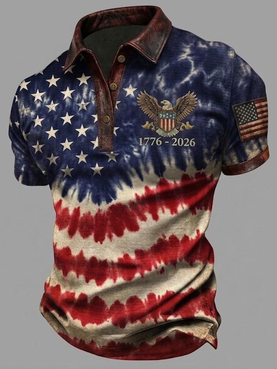 Men'S 250Th Anniversary Printed Casual T-Shirt