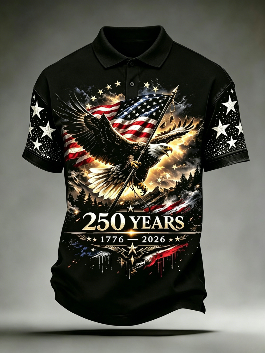 Men's 250th Anniversary Printed Polo Shirt
