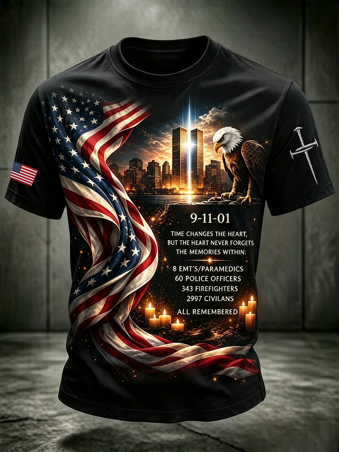 Men's 9/11 Memorial Crewneck Sweatshirt