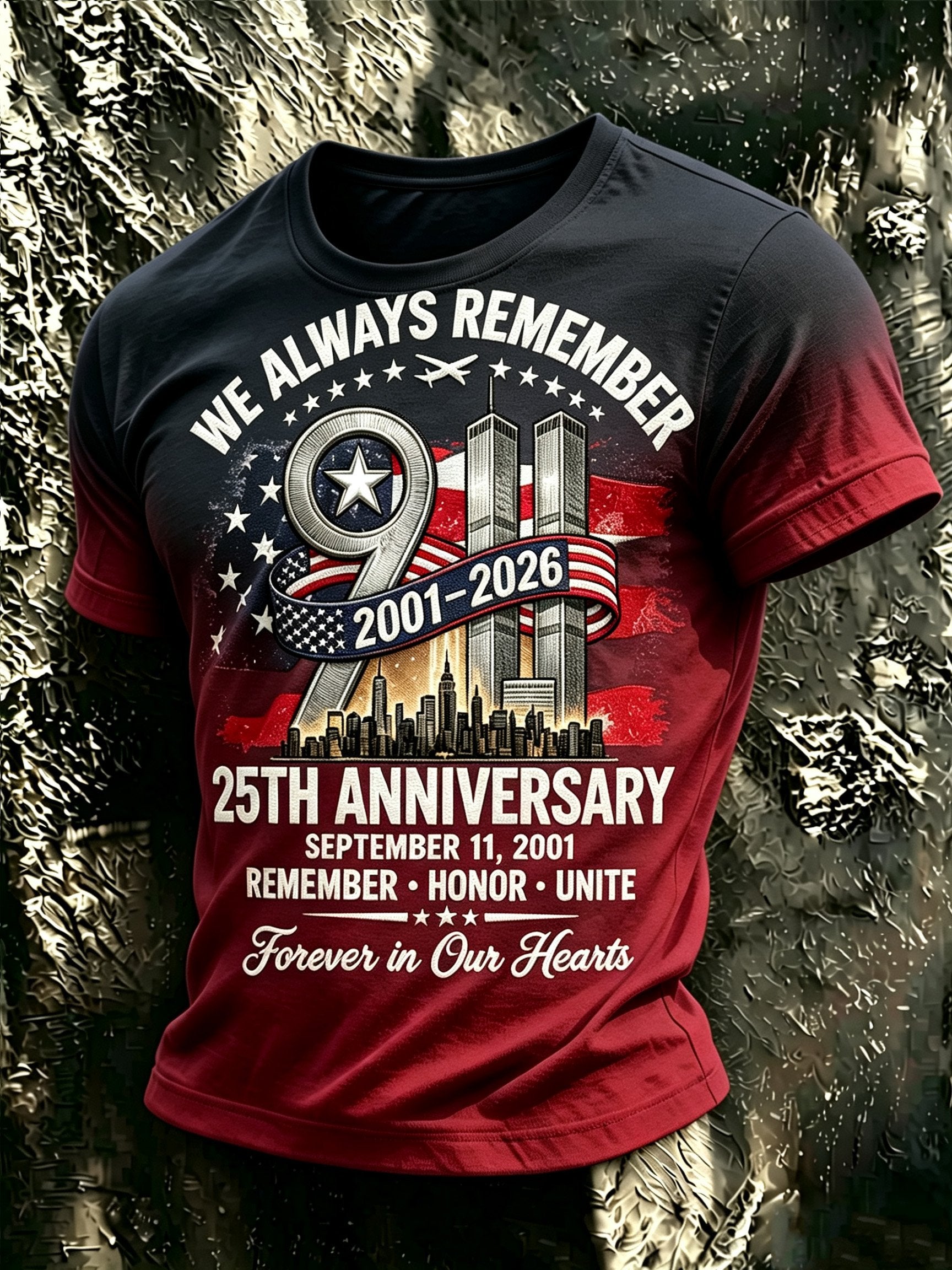 Men's 9/11 Memorial Graphic Top