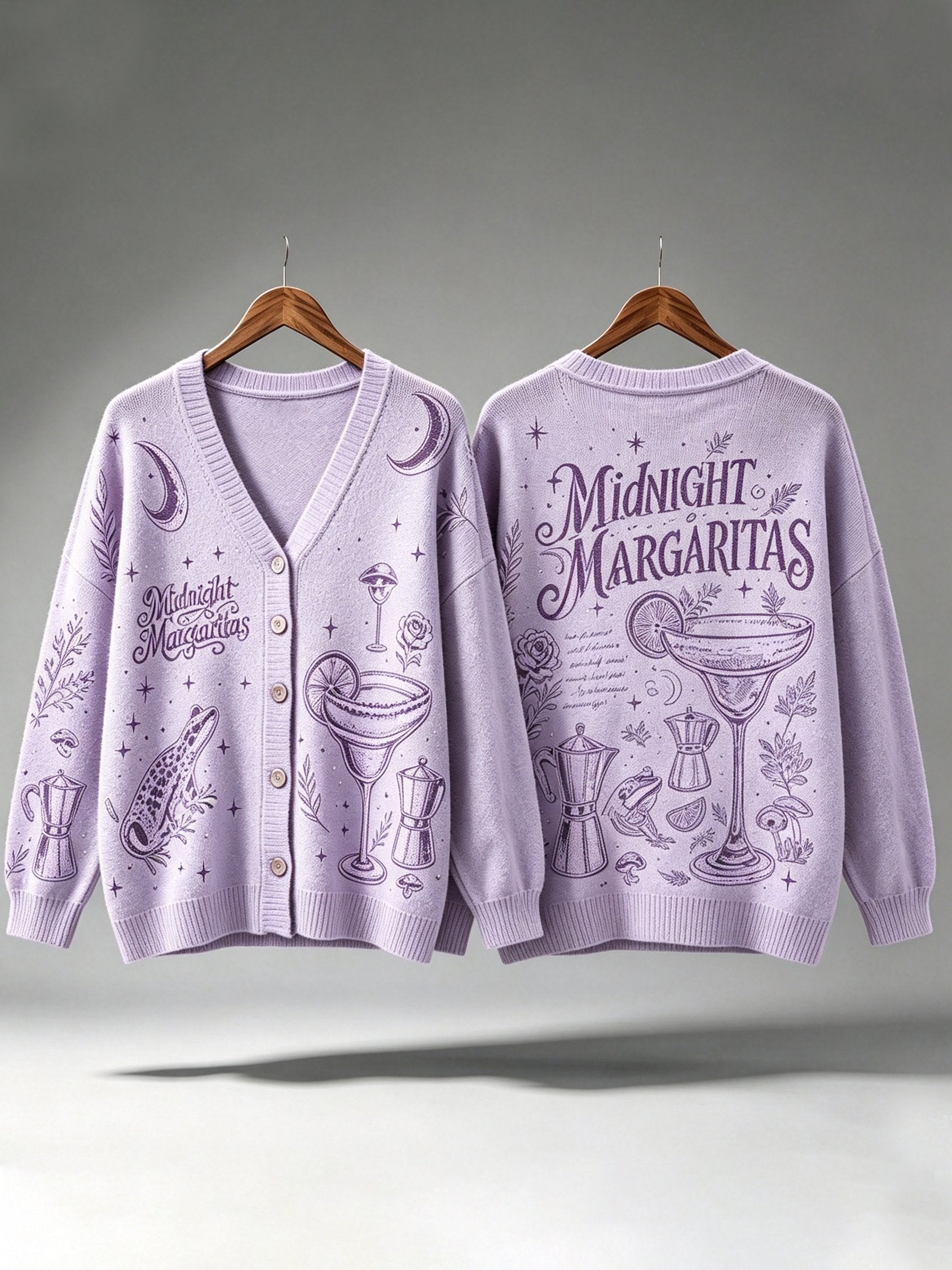 Women's Midnight Margaritas Printed Cardigan