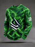 Men's American football long sleeved T-shirt