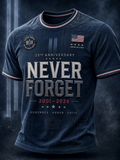 Men's We Will Never Forget 9 11 Printing  T-Shirts