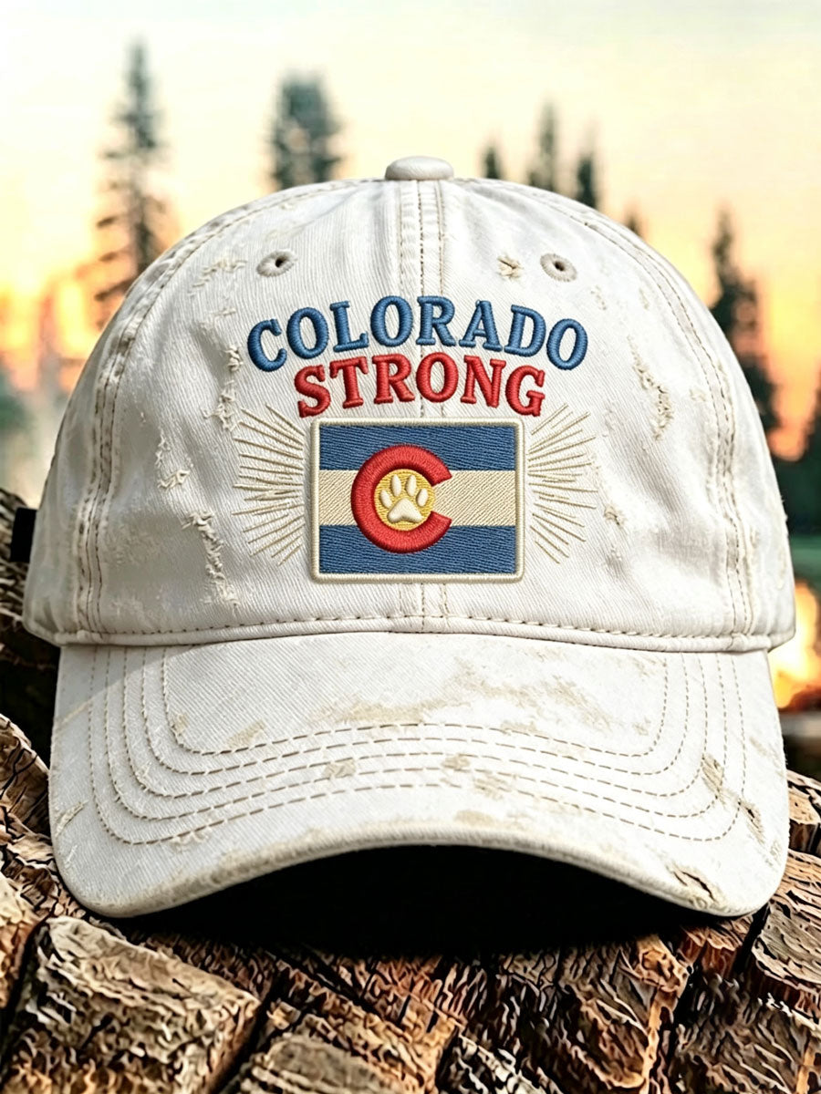 Retro Colorado Environmental Protection Print Baseball Cap