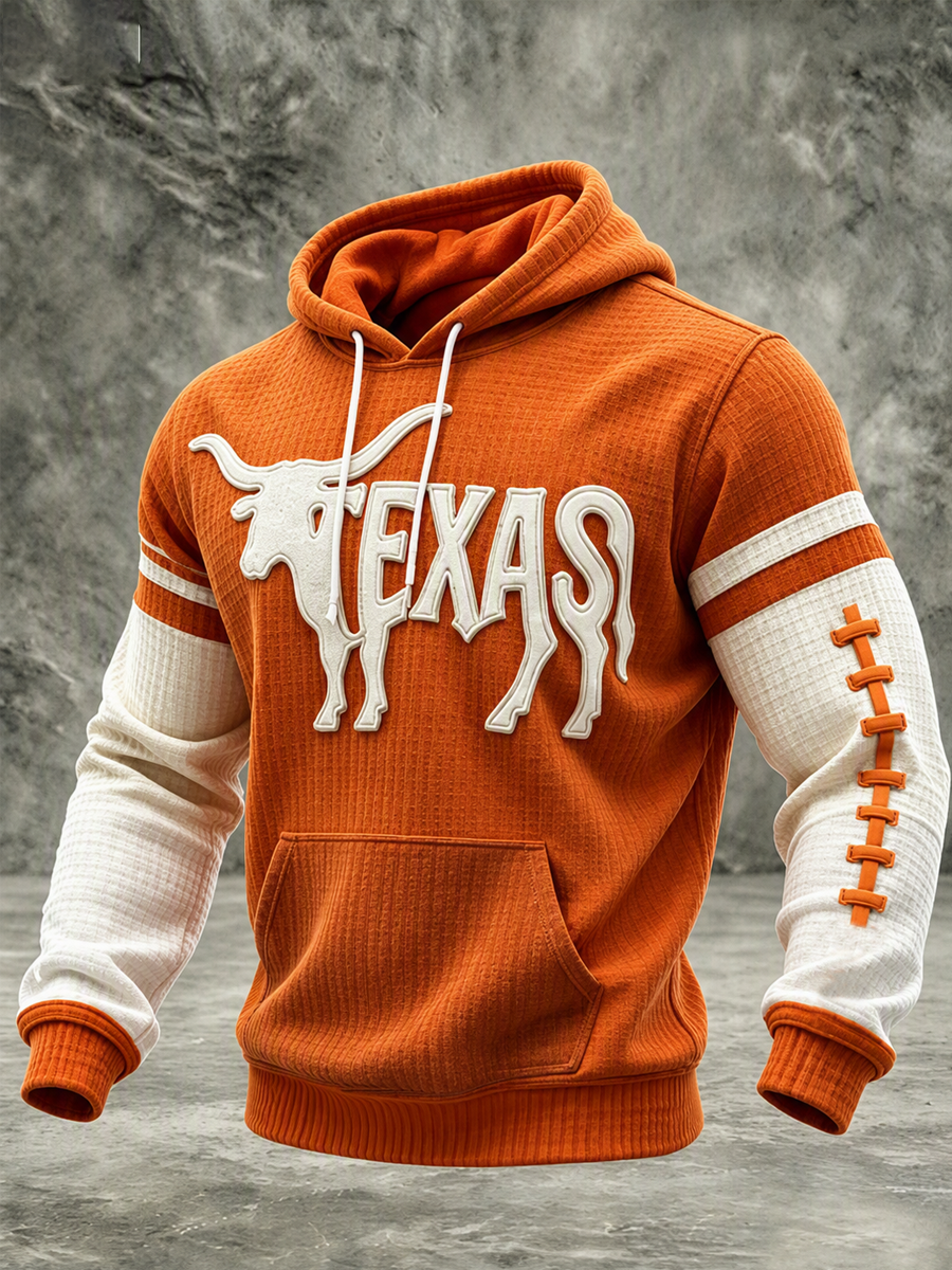 Men's Football Printed Casual Hoodie