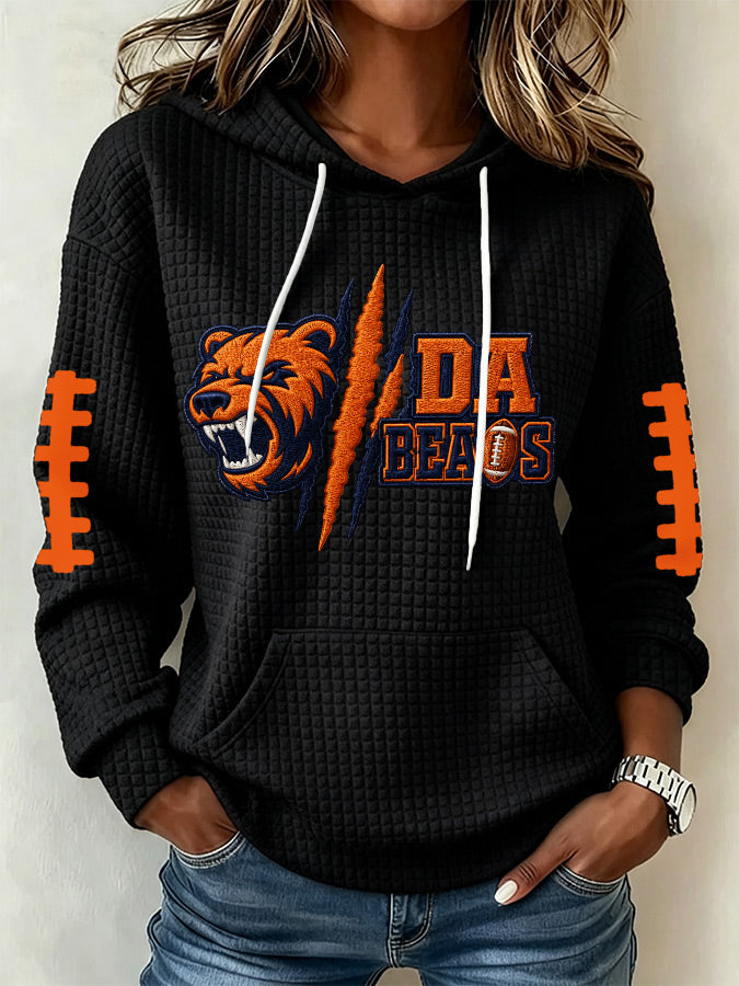 Women'S Football Fans Print Sweatshirt