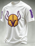 Men'S Football Print Waffle T-Shirt