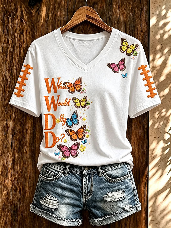 Women's Football Commemorative Printed T-Shirt