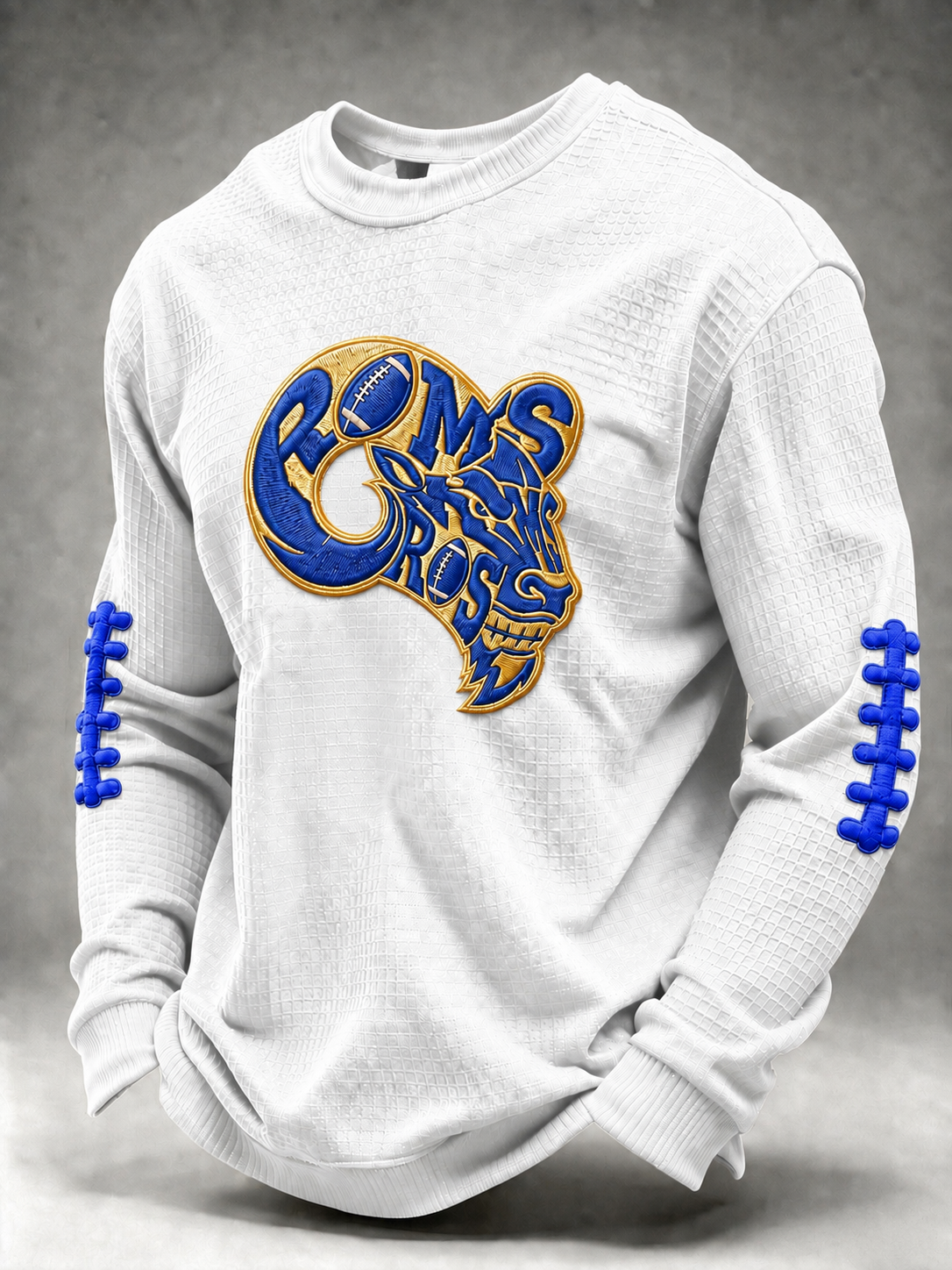 Men'S Football Printed Waffle T-Shirt