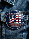 Unisex 9/11 25th Anniversary We Will Never Forget Brooch