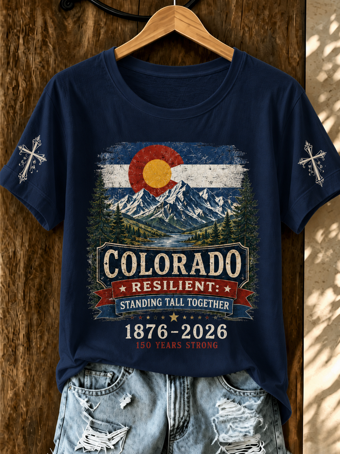 Women'S COLORADO RESILIENT: STANDING TALL TOGETHER Printed T-Shirt