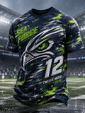 Men'S Football Print Short-Sleeve T-Shirt
