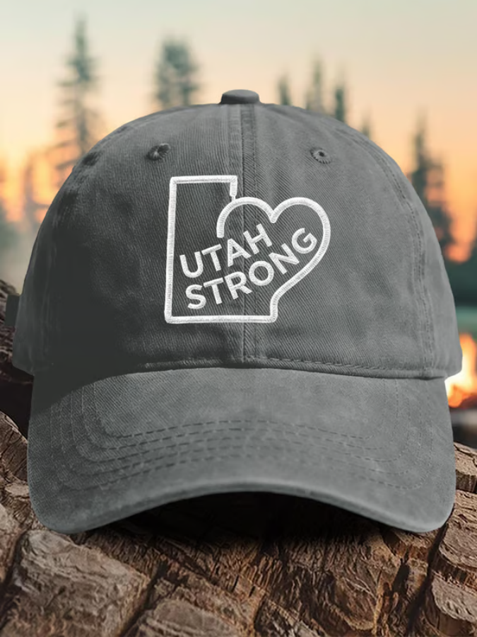 Retro Utah Strong Utah Wildfires Praying For The FirefightersPrint Baseball Cap