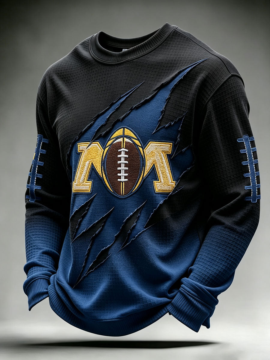 Men'S Rugby Printed Waffle T-Shirt