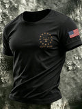 Men's 250 Years of Freedom Printed Casual T-shirt