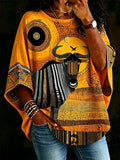 African Women's African Buffalo Art Print T-Shirt