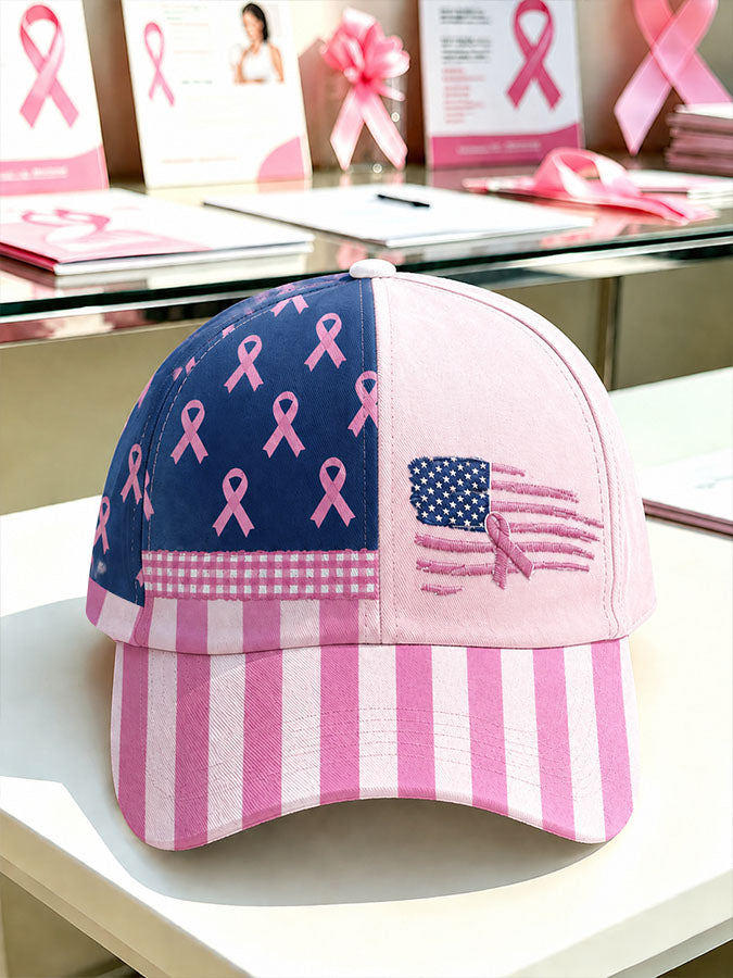 Unisex Retro Breast Cancer Awareness Promotion Casual Comfortable Baseball Cap