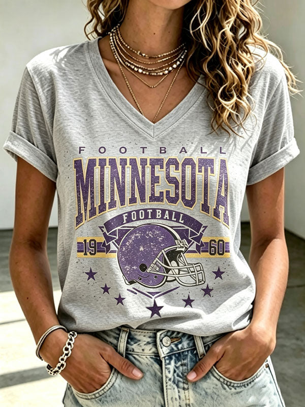 Women's Football Printed Casual Sweatshirt