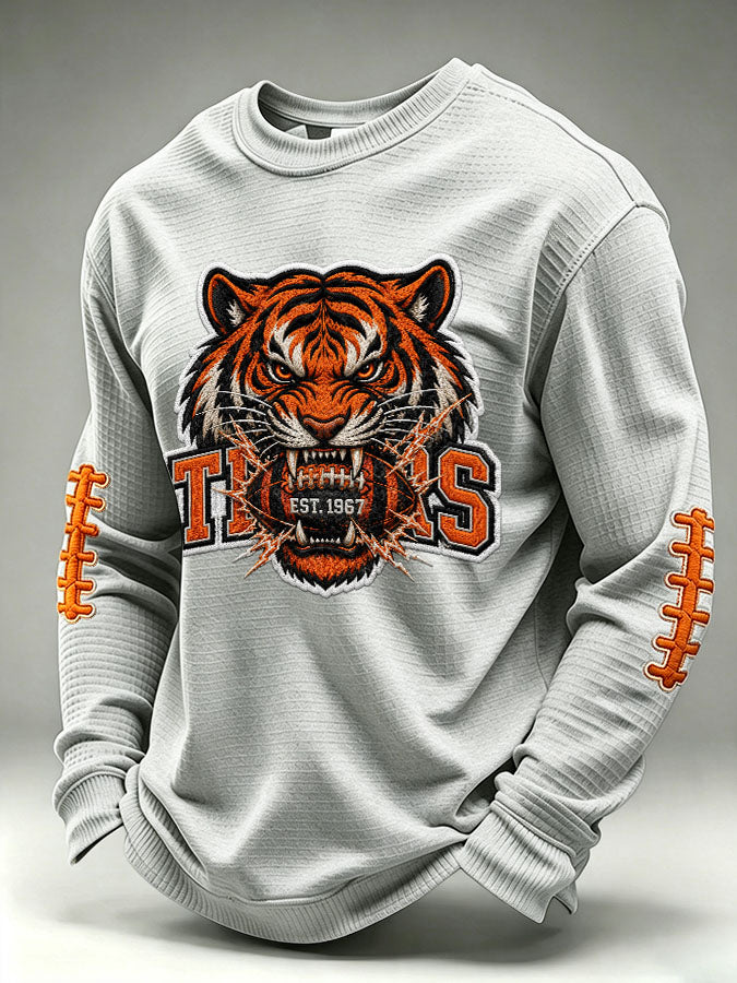 Men's Football Printed Waffle T-shirt