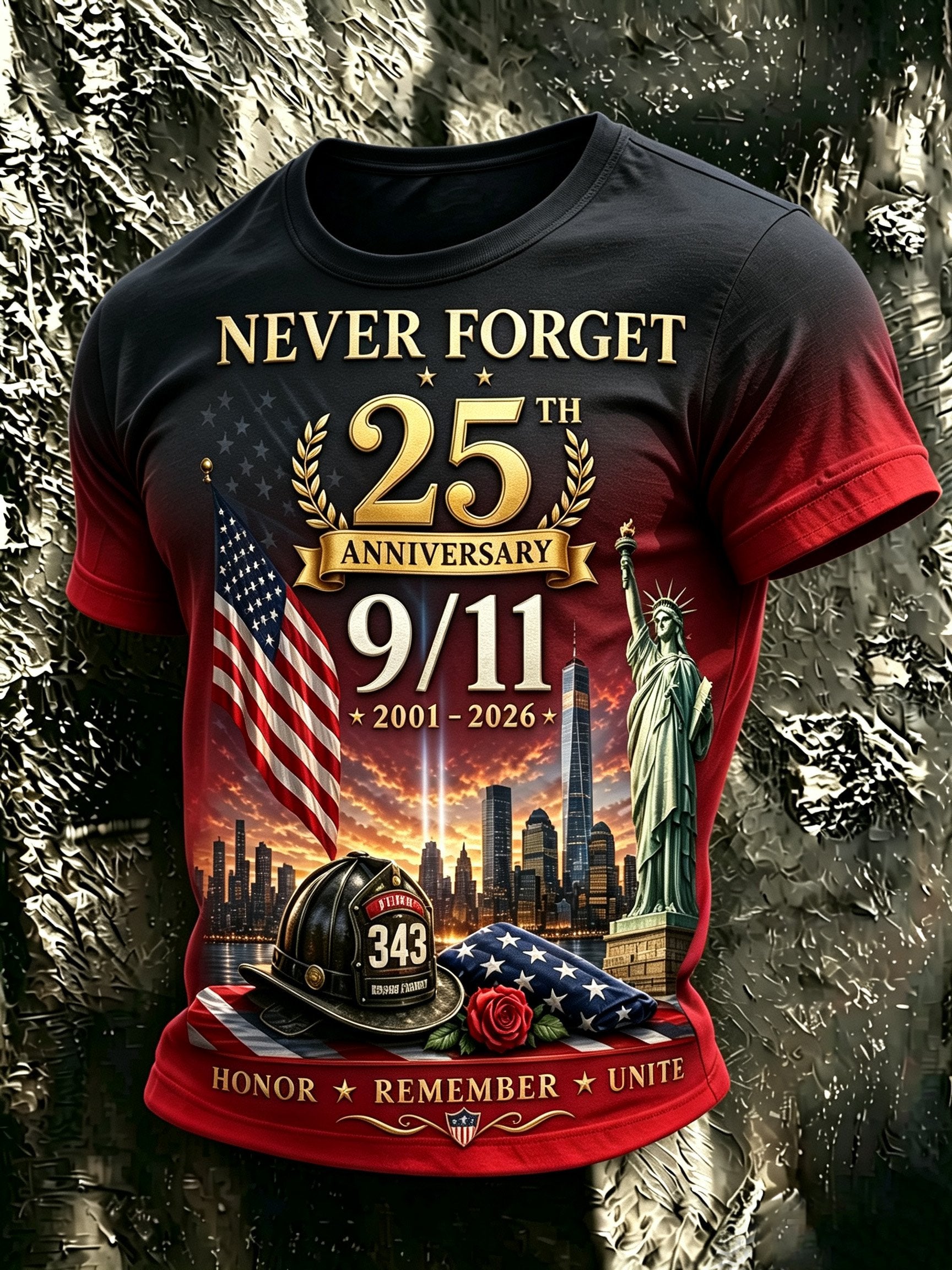 Men's 9/11 Memorial Graphic Top