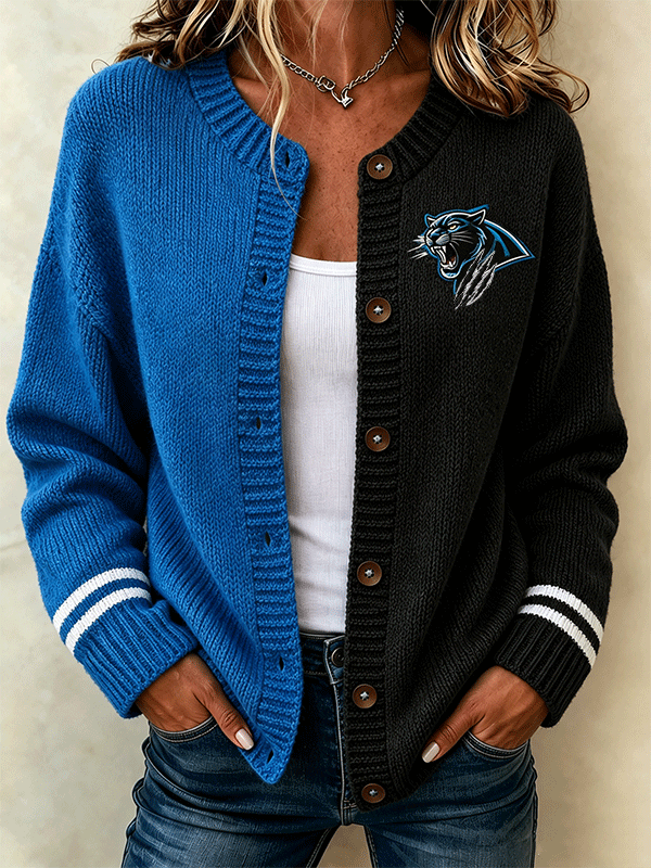 Women'S Football Sports Casual Knitted Jacket