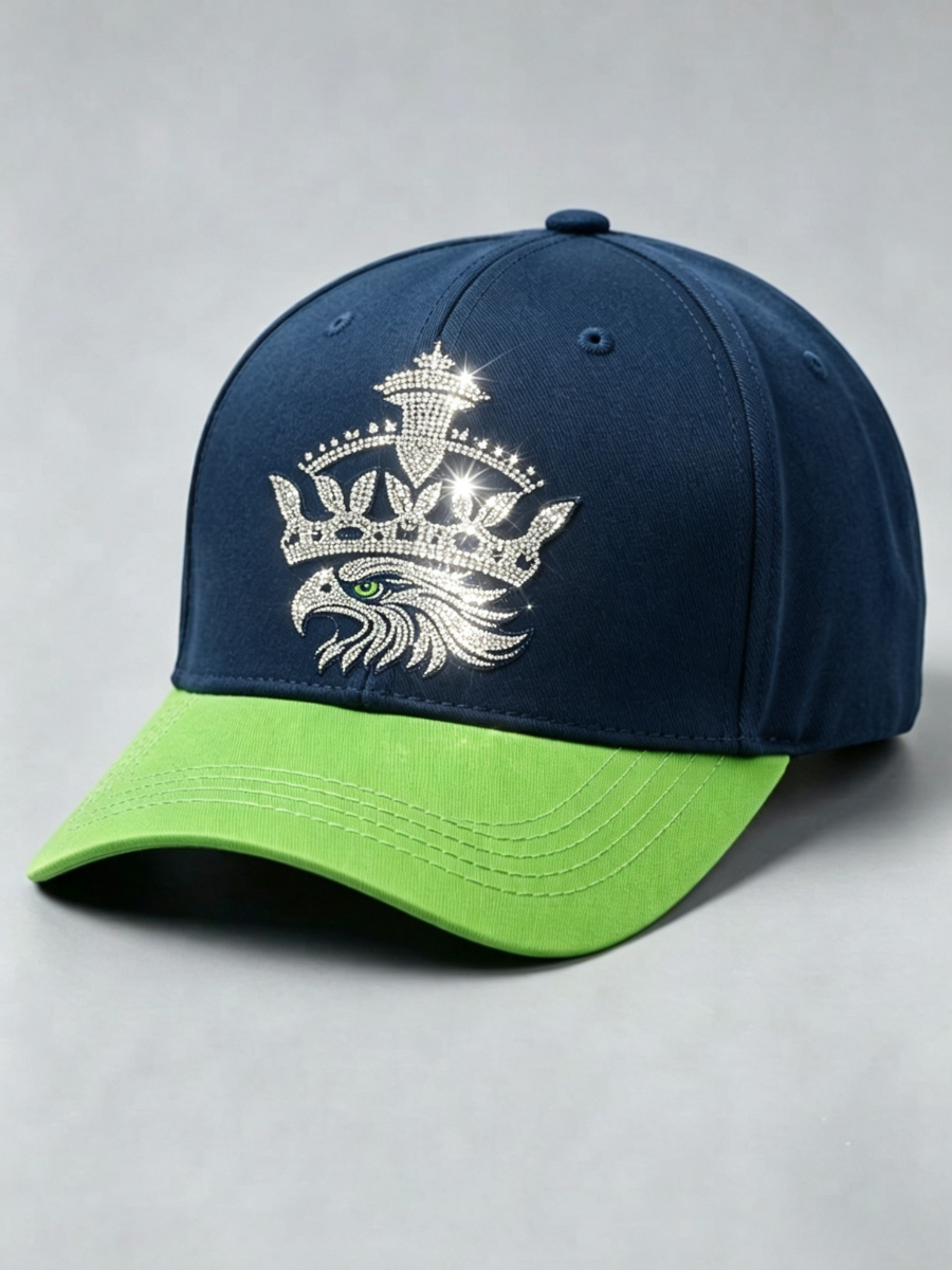 Neutral football printed casual hat