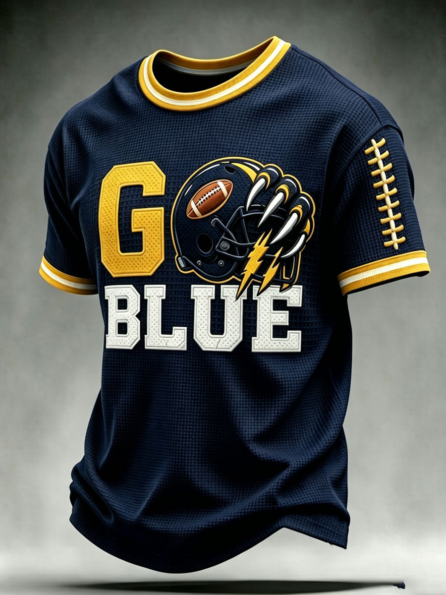 Men'S Football Fan Waffle T-Shirt