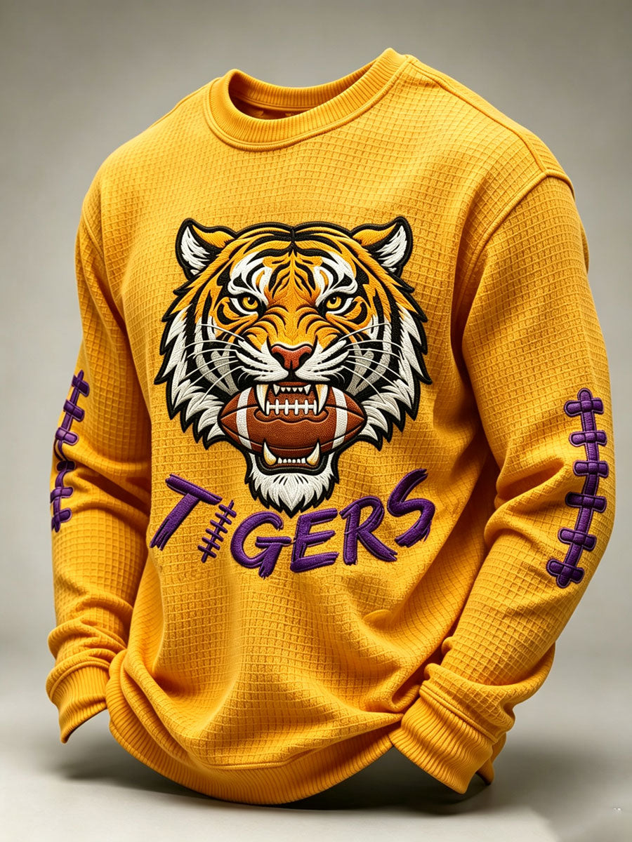 Men's Football Printed Waffle T-Shirt