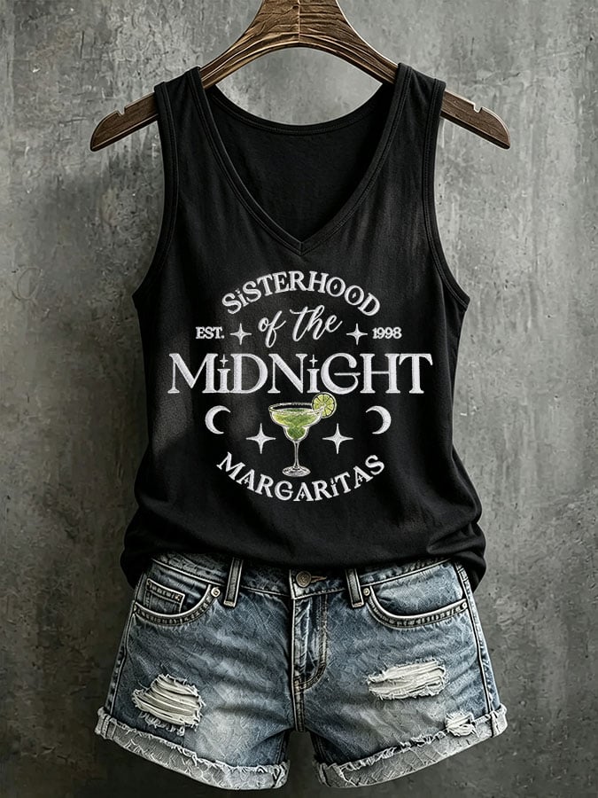 Women's Midnight Margaritas Printed Tank Top