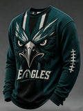 Men'S Football Printed Waffle T-Shirt
