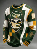 Men'S Football Fan Print Casual Top