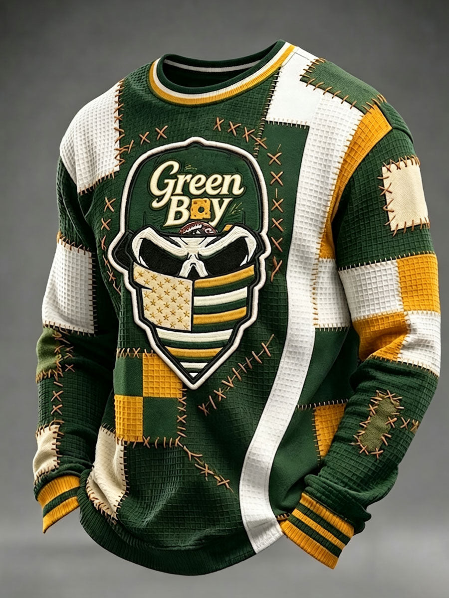 Men'S Football Fan Print Casual Top