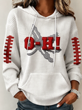 Women's Football Print Sweatshirt
