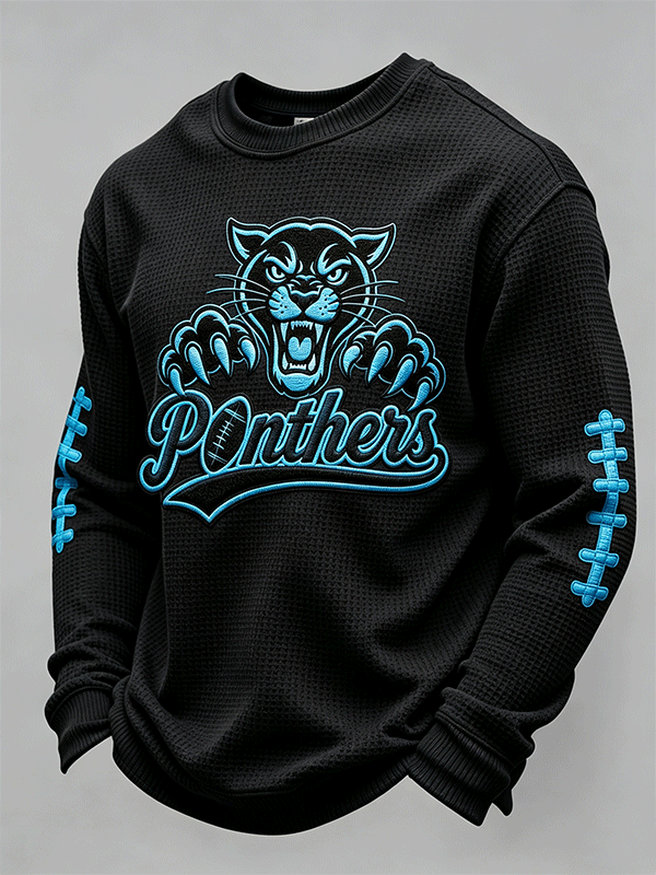 Men'S Football Enthusiast Sports Waffle Top