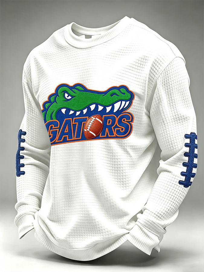 Men'S Retro Football Waffle T-Shirt