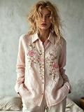 Women'S Casual Floral Faith Print Top