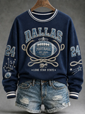 Women'S Game Day Football Casual Regular Sweatshirt