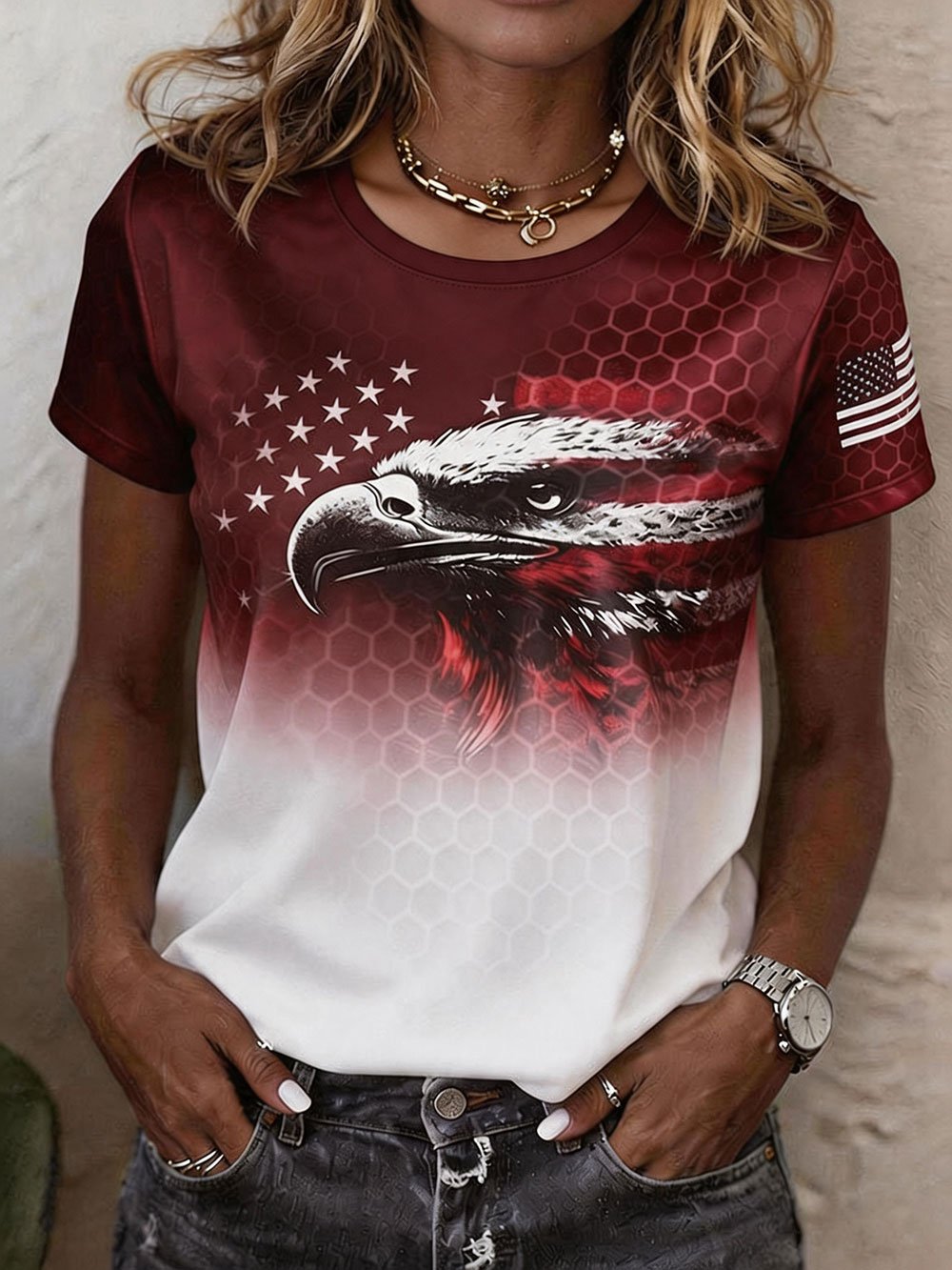 Women's U.S. 250th Anniversary Crew Neck Short-Sleeve T-Shirt