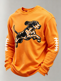 Men's Football Printed Waffle T-Shirt