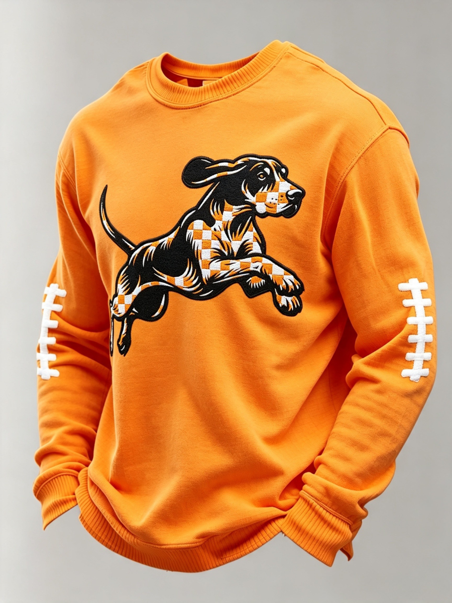 Men's Football Printed Waffle T-Shirt