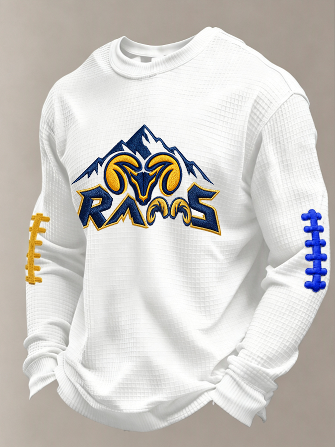 Men'S Football Printed Waffle T-Shirt