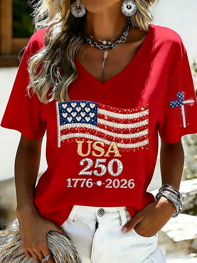 Women's U.S. 250th Anniversary Print T-shirt