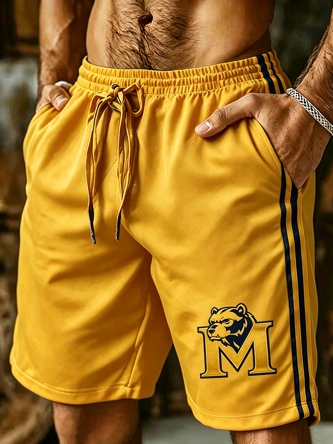Men'S Football Sports Outdoor Printed Shorts