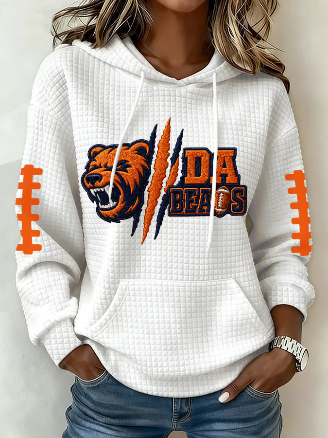Women'S Football Fans Print Sweatshirt