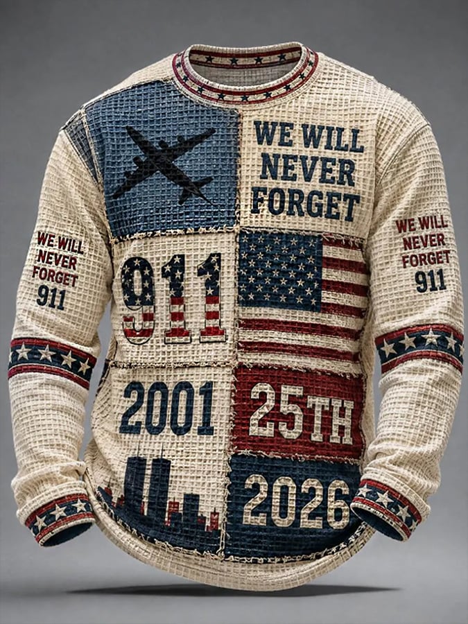 9.11 Never Forget Printed Long-Sleeved Top