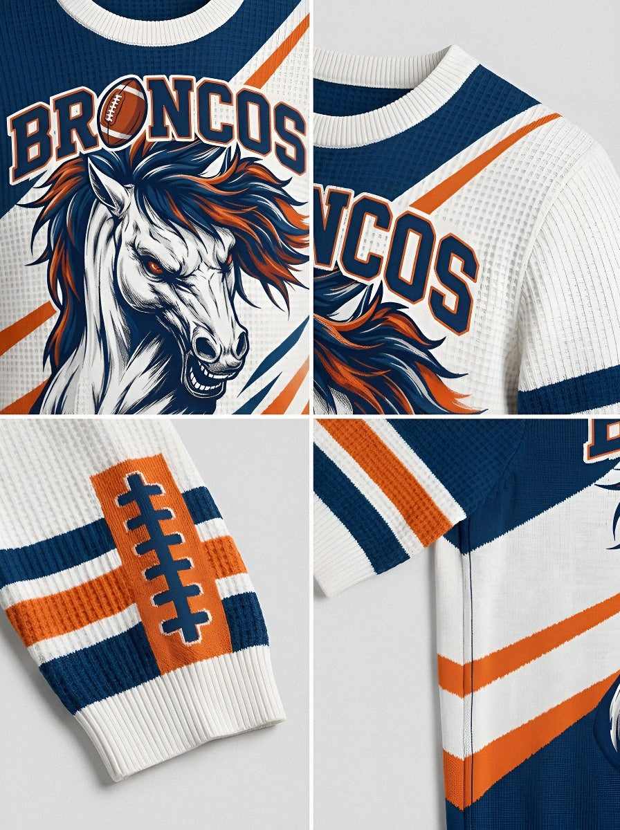 Unisex Denver Broncos Horse Football Printed T-shirt